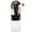 Black, variant on JessLab White Makeup Brush Holder, 4 Compartments Vanity Organizer with Pop-Up Lid