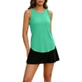 thumbnail image 3 of CAIXIA Sport Shirts for Women Sleeveless Cropped Tank Tops Crewneck Basic Undershirt Yoga Running Shirts for Women Loose Fit Racerback Breathable Tee, 3 of 7