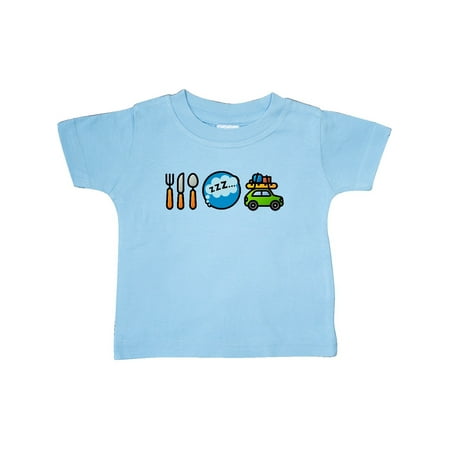 

Inktastic Vacation Eat Sleep Travel Gift Baby Boy or Baby Girl T-Shirt