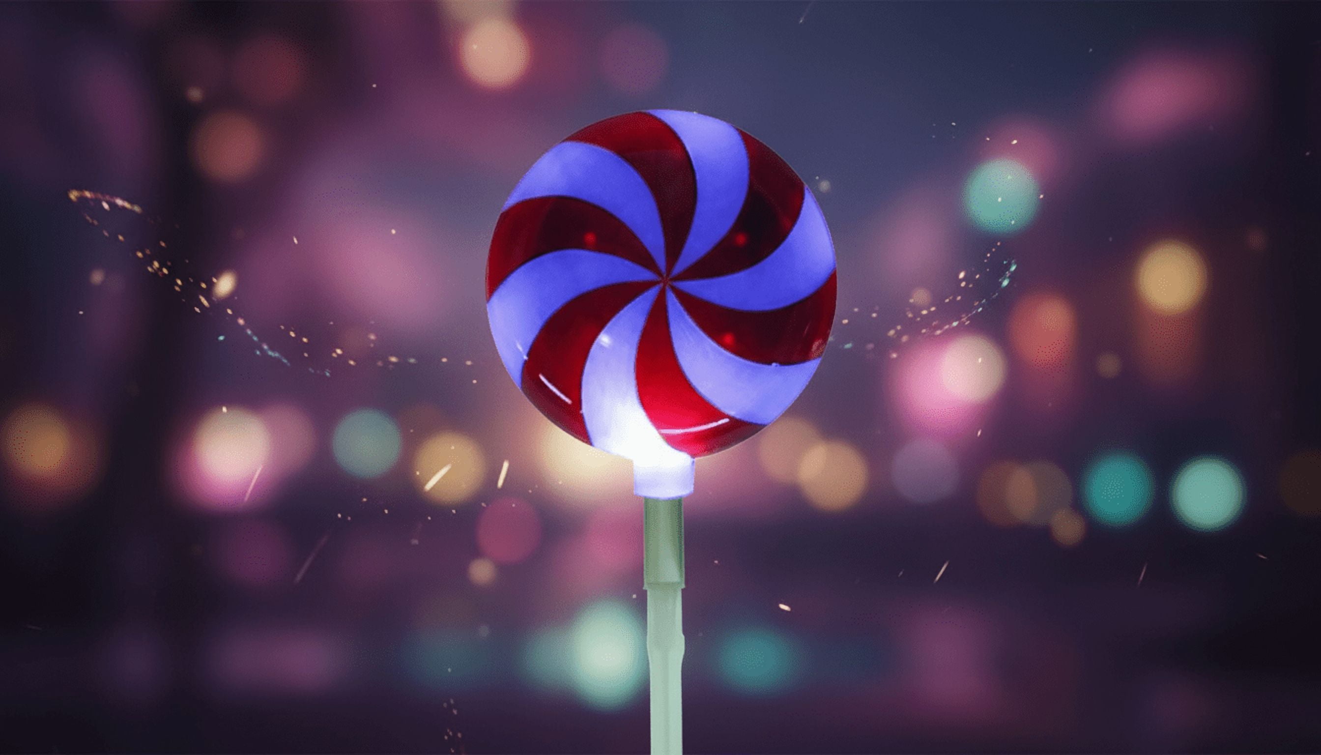 Brite Star Candy Lollipop Pathway Christmas Lights - Color Changing 7.25-inch Pathmarker Ideal for Outdoor Lighting