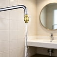 thumbnail image 3 of Clearance Under $4.69! 1PC Shower Head Swivel Ball Adapter, Adjustable Brass Connector for Rain Shower Heads, Stainless Steel, for Bathroom & Shower, (G1/2, Chrome), 3 of 5