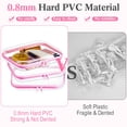 thumbnail image 4 of Funda rígida transparente con cierre, bolsa de plástico, bolsa de maquillaje transparente, 4 of 7