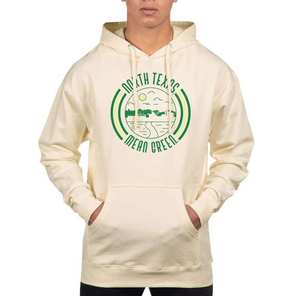 Men's Uscape Apparel Cream North Texas Mean Green Standard Pullover Hoodie