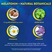 MidNite (2Pk, 60Ct) Melatonin Back To Sleep, Low Dose, 1.5 mg Melatonin Sleep Aid