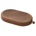 thumbnail image 4 of Bunblic Cat Scratcher Bed with Interactive Toy Ball 2 in 1 Scratch Pad Bowl Oval Sofa Furniture Protection Kitten Scratcher Board Pad 56cmx37cmx7cm, 4 of 8