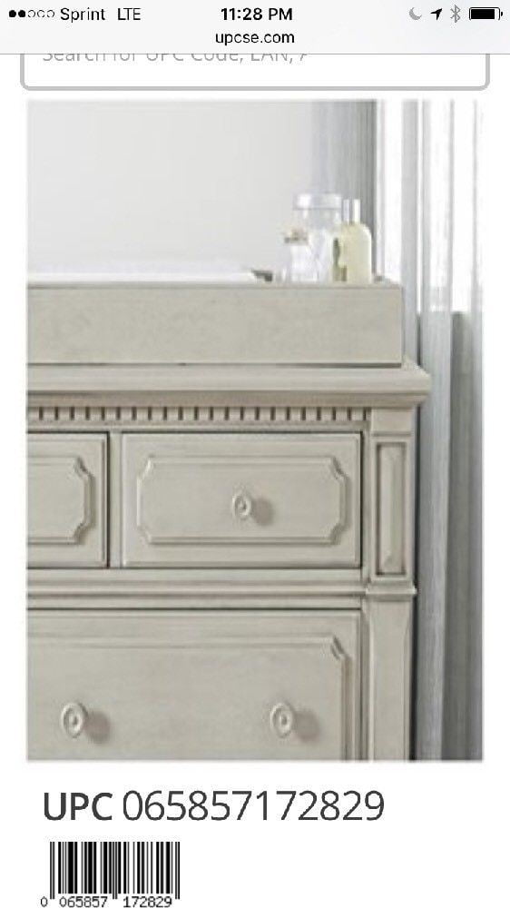 Bertini By Dorel Asia Br1518 2 Graceland Dresser Topper Satin Gray