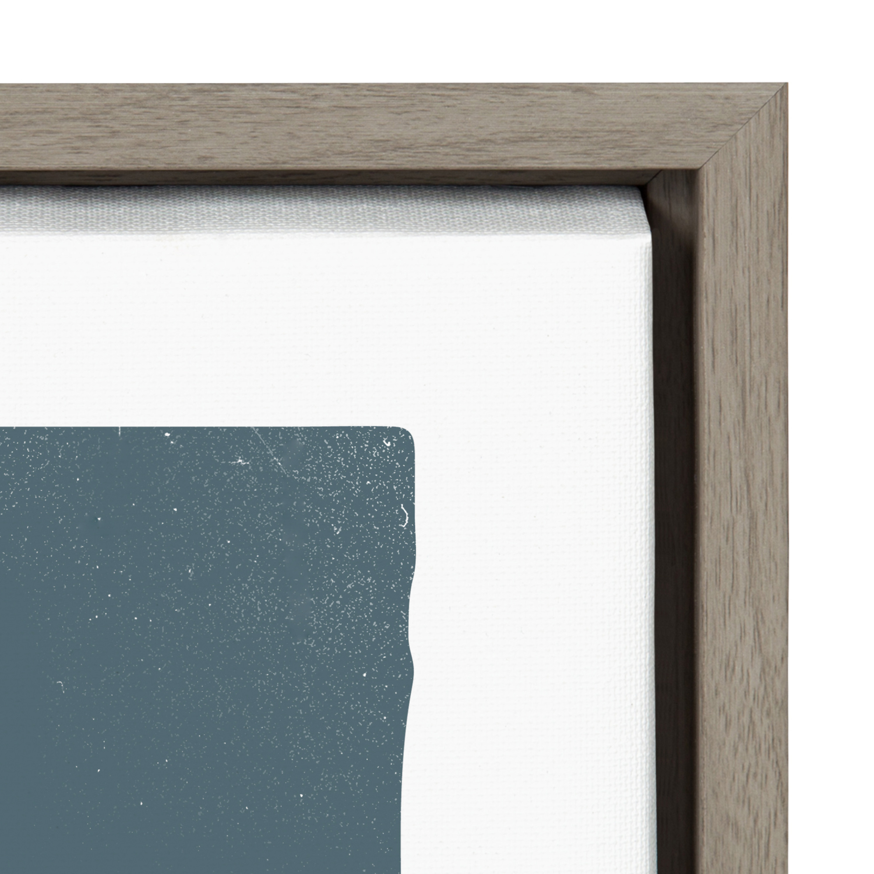 Kate and Laurel Sylvie Splash Framed Canvas Wall Art by Rocket Jack, 18x24 Gray, Chic Coastal Art for Wall