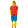 thumbnail image 6 of The Simpsons Hooded Union Suit - Men's Bart Simpson One Piece Character Costume Fleece Pajama Footless Sleeper for Men & Women, 6 of 7