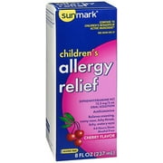 Sunmark Cherry Allergy Relief Antihistamine, 8 Fl. Oz.