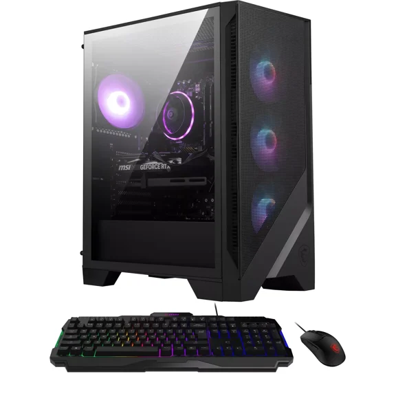 MSI - Codex Z2 Gaming Desktop - AMD - R5-8400F - 16 GB Memory - NVIDIA GeForce RTX 4060 Ti - 1TB SSD - Black - Black