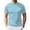 Blue, variant on OIOLOYJM Mens T Shirts Casual Short-Sleeve Slim Fit Muscle Gym Workout Crewneck Tee Shirts Basic Lightweight Quick Dry Lightweight Workout Tops Black XL