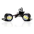 thumbnail image 4 of Par Faros Focos Led Ojo Aguila Ambar Fijo Estrobo Moto Auto, 4 of 8