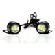 thumbnail image 4 of Par Faros Focos Led Ojo Aguila Ambar Fijo Estrobo Moto Auto, 4 of 8