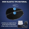 thumbnail image 2 of Motorcycle Seat Cushion 3D Honeycomb TPE Non Slip Breathable for Long Rides, 2 of 9