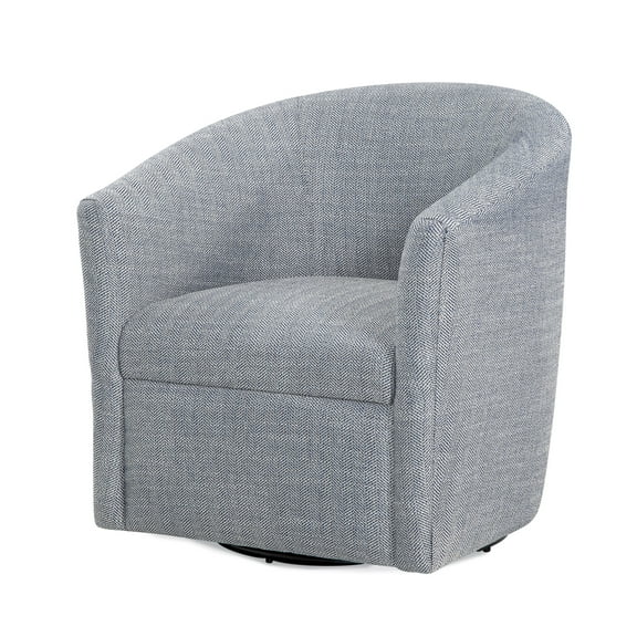 Newboti Furniture Lainey Indigo Swivel Barrel Chair 19163