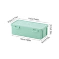 thumbnail image 3 of SLYNSHome Plastic Storage Box With Lid, Large Capacity Desktop Organizer Case,Mint Green Portable Container For Pens Markers And Small Desk Accessories, 3 of 6