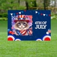 thumbnail image 2 of Patriotic Ragdoll Celebrates 4th of July Yard Sign Cat Lover Kitten Owner Gifts Idea Outdoor Home Lawn Garden Porch Decor - 02009, 2 of 5