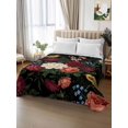 thumbnail image 3 of Twin XL Flat Sheet Only Pastoral Colorful Flower Leaf Soft Microfiber Cooling Bedding Sheets Country Blossom Floral Bird Flat Bed Sheet for Hotel,Home Decor, 3 of 9