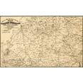 thumbnail image 2 of Vintage Maps 14x10 White Modern Wood Framed Museum Art Print Titled - Western Tennessee and Part of Kentucky 1865, 2 of 4