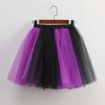 thumbnail image 4 of And Plaid Skirt Toddler Womens Button Pencil Skirt Pleated Tennis Dark Asymmetrical Ruffle Mini Womens Pleated Mini Women's Flowy Mesh Tutu For Casual Performance Play Black M, 4 of 6