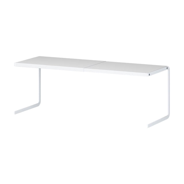 WRKEKC Clearance Expandable Under-Sink Organizer - Retractable Metal Cabinet Shelf for Pots/Spices, Kitchen Storage Solution