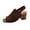 Brown, variant on Breathable Mesh Square Toe High Heel Sandals for Women, Adjustable Slingback, Casual Summer Footwear, Comfortable Thick Block Heel Brown,42