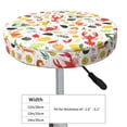 thumbnail image 4 of KLL Crabs Shrimps Round Bar Chair Cushion Cover 14 inch ,Bar Stool Protector with Elastic, Soft Washable, 4 of 6
