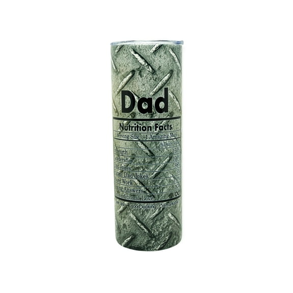 Dad Nutritional Facts 20oz. Sublimated Tumbler