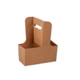 thumbnail image 1 of Disposable Coffee Cup Takeout Accessory for Food Storage Kraft Paper Drink Holder with Cup Handle Tray for Tea and Coffee Practical Takeout for Home and, 1 of 8