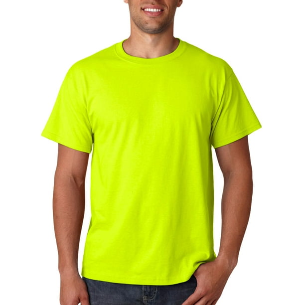 Fruit of the Loom 3930 Lightweight Cotton TShirt Safety Green4XL