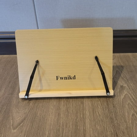 Fwnikd Book stands Adjustable Wooden Bookshelf – A foldable reading stand suitable for books, tablets, and recipes.