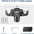 thumbnail image 4 of Upgraded Trailer Towing Organizer, 7 Way Plug Heavy Duty Trailer Chain Wire Harness Holder, Anti-Rust High Hardness Aluminum Metal RV Accessories, 4 of 4