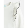 thumbnail image 2 of Wonder Nation Toddler Girls' Sweatshirt Dress with Long Sleeves, Sizes 12M-5T, 2 of 3
