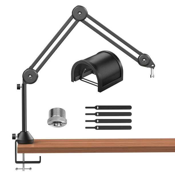 Soporte tipo brazo para micrófono TONOR T50 con filtro antipop y pinza