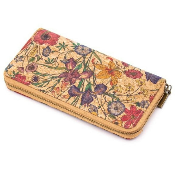 Handmade Cork zipper wallet, 100% Cork Lightweight durable, natural vegan organic sustainable Eco friendly gift