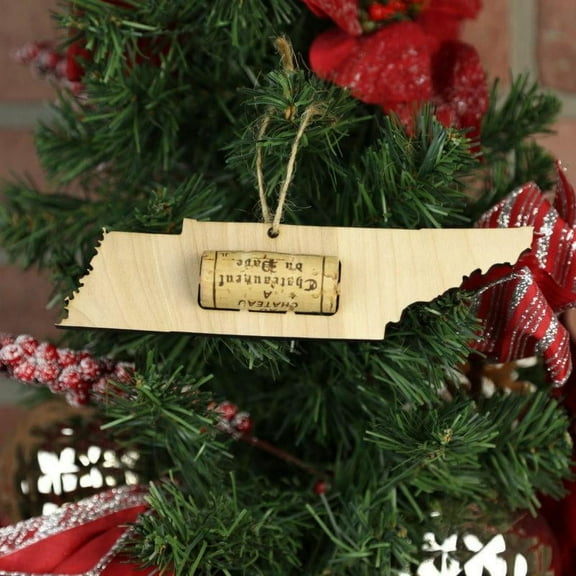 Torched Tennessee Wine Cork Holder Ornaments Wall Mount Display Hanging Tree