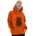 thumbnail image 4 of Ancient Egyptian Scarab Beetle Unisex Plus Fleece Graphic Hoodie Brisco Brands 2X, 4 of 5