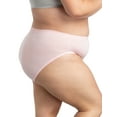 thumbnail image 4 of Fit for Me by Fruit of the Loom Women's Plus Size Breathable Micro-Mesh Hi-Cut Brief Underwear, 6-Pack, 4 of 12