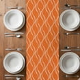 thumbnail image 6 of Orange Stripes Table Runner - 108 Inch Long, Kitchen Dining Table Runner Dresser Scarves, Simple Geometric Modern Monochrome Farmhouse Decor for Coffee Tables Wedding Party Banquet, 6 of 8