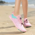 thumbnail image 3 of Dakaela Water Shoes for Men Women Beach Barefoot Swim Socks Anti Slip Hiking Walking Sneakers Pink 9, 3 of 7