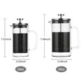 thumbnail image 2 of Shinysix Double Walled French Coffee Maker, Heat Resistant Borosilicate Glass Coffee Pot with Stainless Steel Filter, 2 of 7