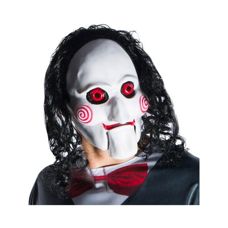 Jigsaw (Saw 8) Billy Adult Mask With Hair Halloween Costume