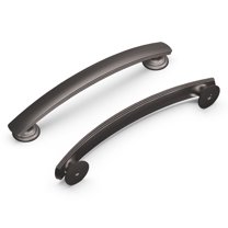 Hickory Hardware American Diner Modern Bar Cabinet Pull 5-1/6 in. Venetian Bronze Black 1 pk