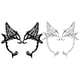 thumbnail image 1 of 2 pares de pendientes con forma de mariposa para las orejas, joyería de moda para mujeres y niñas., 1 of 5