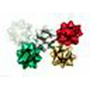 100PC Gift Bow Assortment Red Green Silver Gold & White Christmas Holiday Bows