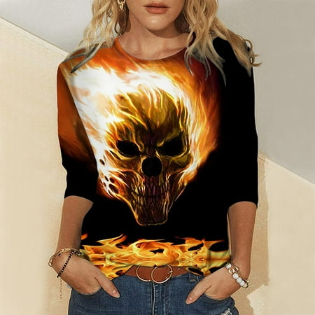 

YFPWM Workout Tops for Women 2022 Movie Top Fall Tops Cute Tops for Teen Bell Sleeve Tops Backless Top Strapless Tops Maternity Tank Top Fringe Tops Cake Top Dog Print Top