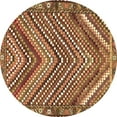 thumbnail image 1 of Ahgly Company Indoor Round Persian Brown Traditional Area Rugs, 5' Round, 1 of 4