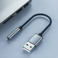 thumbnail image 4 of USB A 3,5mm Cable de Audio USB A A 3,5mm Hembra Tarjeta de Sonido Estéreo Externo Auriculares Micphone Adaptador de Sonido Negro, 4 of 5
