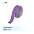 thumbnail image 3 of Unique Bargains 3Roll 1 Yard 8mm Self Adhesive Crystal Rhinestone Ribbon for Crafts Project, Purple, 3 of 5