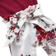 thumbnail image 4 of 3Pcs Baby Girls Autumn Long Flare Sleeve Romper Tops Floral Pant Headband Toddler Outfits Clothes Sets, 4 of 7